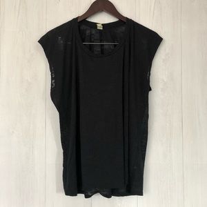 Alternative Cap Sleeve Burnout Tee